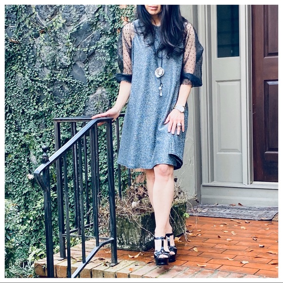 ✨LAST ONE ✨MADE IN ITALY✨Chic sparkly swing dress - Picture 3 of 6